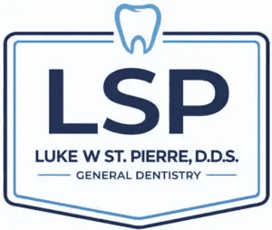 Logo for Luke W St. Pierre D.D.S. General Dentistry with tooth icon.
